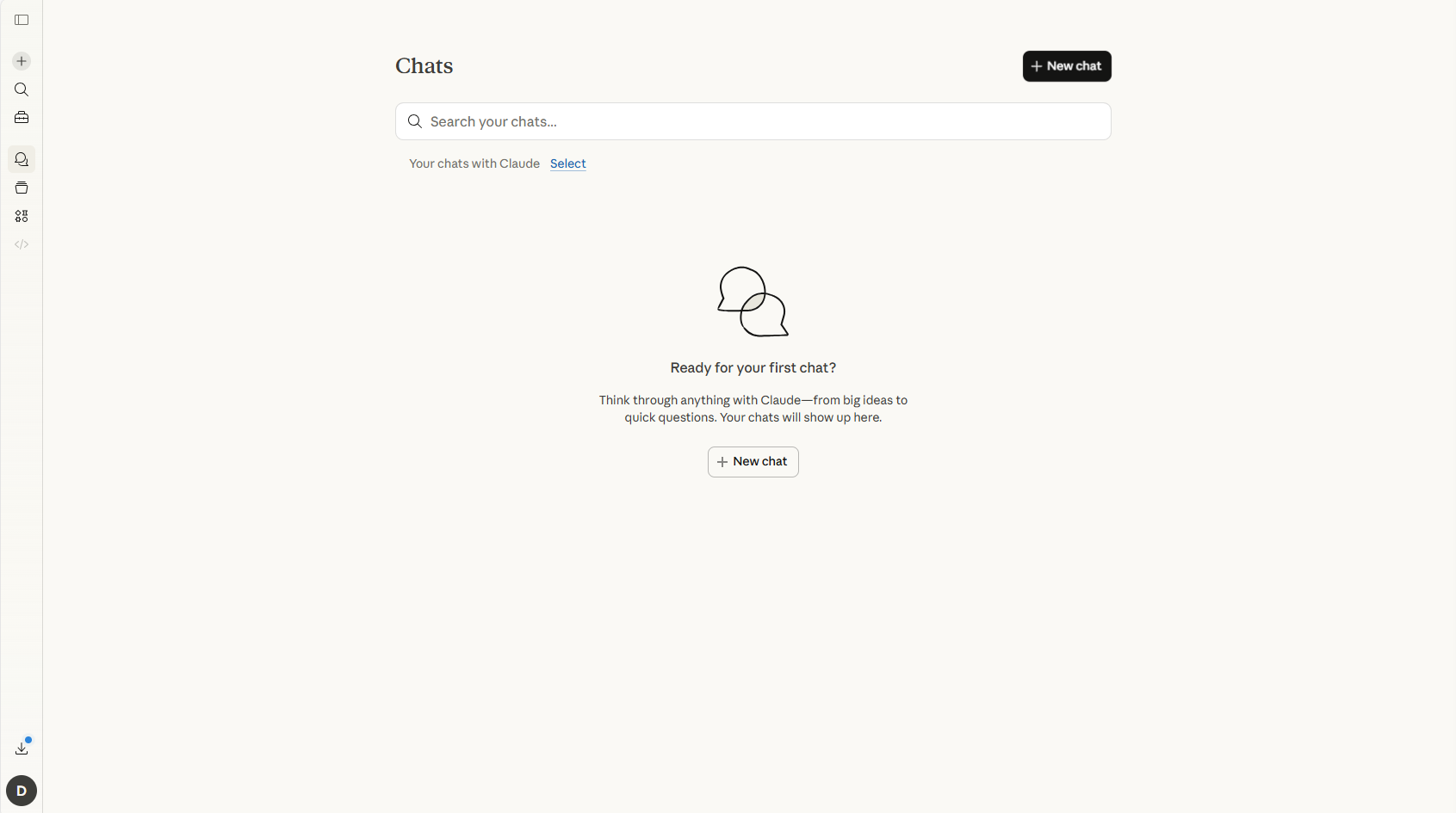Chats screen
